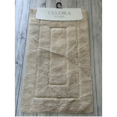 Velora kvadrat bej Килимки в ванну кімнату 2в1.Velora Туреччина