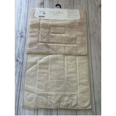 Velora kvadrat bej Килимки в ванну кімнату 2в1.Velora Туреччина