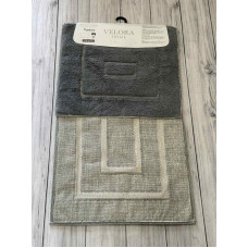 Velora kvadrat gri Килимки в ванну кімнату 2в1.Velora Туреччина