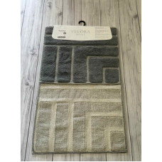 Velora kerpitch gri Килимки в ванну кімнату 2в1.Velora Туреччина