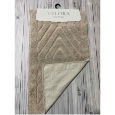 Velora rombik bej Килимки в ванну кімнату 2в1.Velora Туреччина