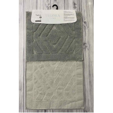 Velora rombik gri Килимки в ванну кімнату 2в1.Velora Туреччина