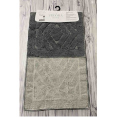 Velora rombik antrasit Килимки в ванну кімнату 2в1.Velora Туреччина