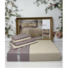 Prism poplin жаккардова постіль, євро розмір. Romeo home Туреччина.