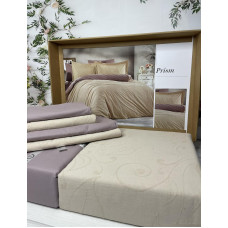 Prism poplin жаккардова постіль, євро розмір. Romeo home Туреччина.