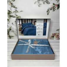 Lisa petrol жакардова постільна білизна. Євро розмір. Туреччина Belizza