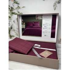 Square bordo жаккардова постіль, євро розмір. Belizza Туреччина.