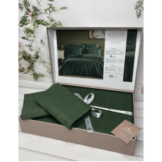 Square green жаккардова постіль, євро розмір. Belizza Туреччина.