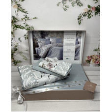 Olivia mint Сатиново постільна білизна. Євро розмір. Туреччина Belizza