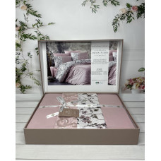 Olivia pudra Сатиново постільна білизна. Євро розмір. Туреччина Belizza