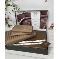 Line kahve Сатиново постільна білизна. Євро розмір. Туреччина Belizza