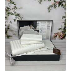 Line cream Сатиново постільна білизна. Євро розмір. Туреччина Belizza