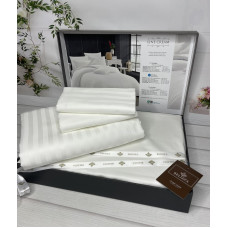 Line cream Сатиново постільна білизна. Євро розмір. Туреччина Belizza