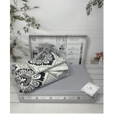 Luxury grey постільна білизна з натуральної бавовни.  розмір. Belizza Туреччина.