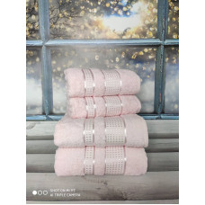 MaMe Pembe 50x90 см.+70х140 см., 4 шт/уп. Рушники баня + обличчя. Бавовна.