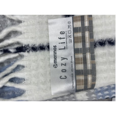 Gri плед вафелька  см. Merinos Туреччина.