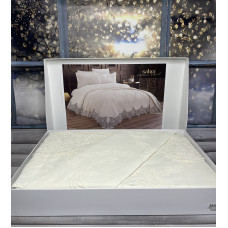 Sahra Krem Піке  см., з простирадлом та наволочками. Velora Home Туреччина.