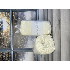 Krem 180x200 см., бавовняне простирадло на резинці з наволочками. Majoli Туреччина.