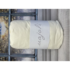 Krem 180x200 см., бавовняне простирадло на резинці з наволочками. Majoli Туреччина.