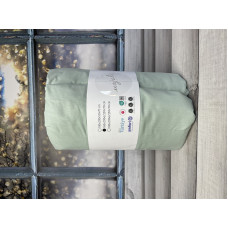 Mint 180x200 см., бавовняне простирадло на резинці з наволочками. Majoli Туреччина.