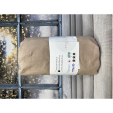 Kahve 180x200 см., бавовняне простирадло на резинці з наволочками. Majoli Туреччина.