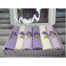 Suvari Lavanta 6в1 вафельні рушники  см. Туреччина.