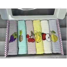 Suvari Fruit 6в1 вафельні рушники  см. Туреччина.