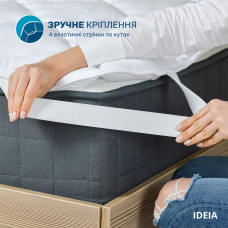 Наматрацник захисний 140х200 см Lux IDEIA стьобаний з гумками по кутах супер щільний пл 250 гр/м2 на матрац