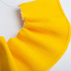 Воріт готовий трикотажний дов’яз IDEIA 9,5×39 см, щільність 260 г/м2 жовтий