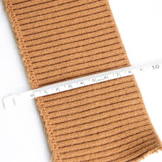 Манжет трикотажний дов’яз для рукавів та коміру 8х80 см щіл 755 г/м2 карамель