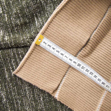 Манжет трикотажний дов’яз для рукавів та коміру 8х80 см щіл 755 г/м2 капучіно