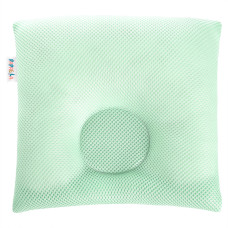 Подушка дитяча з наволочкою ортопедична PAPAELLA 25х26х8 см м'ята штучний пух для немовлят