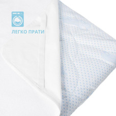 Наматрацник дитячий непромокальний 60х120 см у ліжечко з гумками по кутах бавовна з мембраною захисний