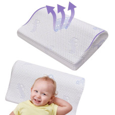 Подушка дитяча з наволочкою ортопедична 47х30/8/5 см PAPAELLA MEMORY FOAM з ефектом пам'яті