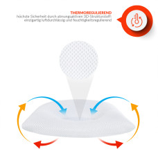 Подушка дитяча з наволочкою PAPAELLA ортопедична 25х26х8/2 см  d-7,5см біла штучний пух