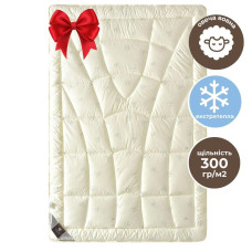 Ковдра Wool Classic зимова 140х210 см вовняна IDEIA тепла ковдра натуральна овеча вовна