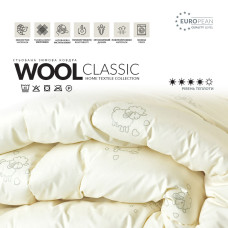 Ковдра зимова 155х210 см вовняна Wool Classic IDEIA тепла ковдра натуральна овеча вовна