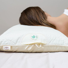 Подушка гречана 40х40 см Aromavita IDEIA ортопедична з гречкою гречка з гречаним лушпинням жорстка з гречаним лушпинням