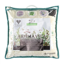 Подушка гречана 40х40 см Aromavita IDEIA ортопедична з гречкою гречка з гречаним лушпинням жорстка з гречаним лушпинням