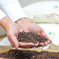 Подушка гречана з гречаним лушпинням 50х70 см Aromavita IDEIA ортопедична з гречкою гречка жорстка