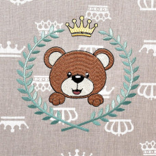 Бортик захисний в дитяче ліжечко 198х42 см PAPAELLA см беж антиалергенний бавовна