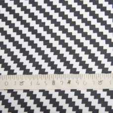 Тканина шифон принт зігзаг діагональ чорний