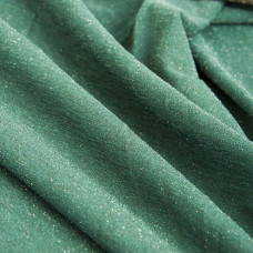 Тканина трикотаж Мона з металіком V-7 т/зелений