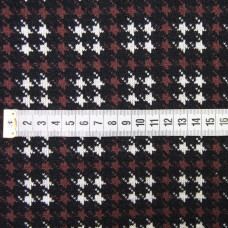 Тканина трикотаж оріон чорний/кор/білий