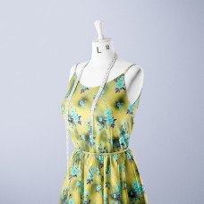 Тканина батист Digital принт Роуз олива