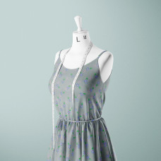 Тканина батист Digital принт Віола 1 лавр