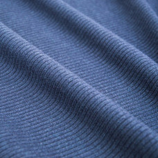Тканина трикотаж Меланж смуга V-4 т/синій