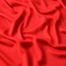 Тканина плательна штапель сатин однотонний V-4 червоний