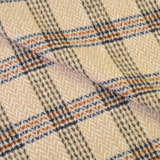 Тканина пальтова Ялинка смуги беж