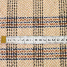 Тканина пальтова Ялинка смуги беж